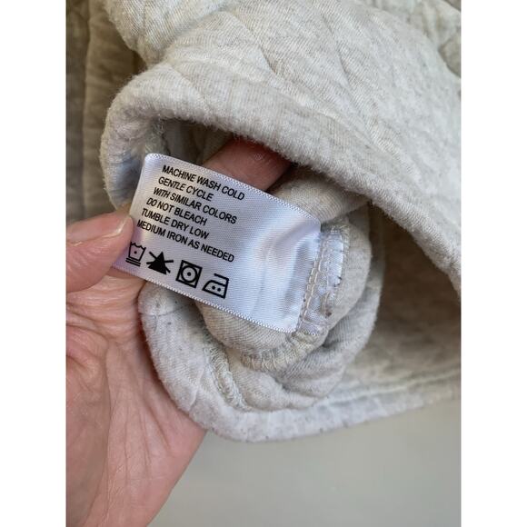 Orvis Womens Quilted Sweater Heather Pullover Diamond Pattern Mock Neck Cozy XS - Picture 10 of 11